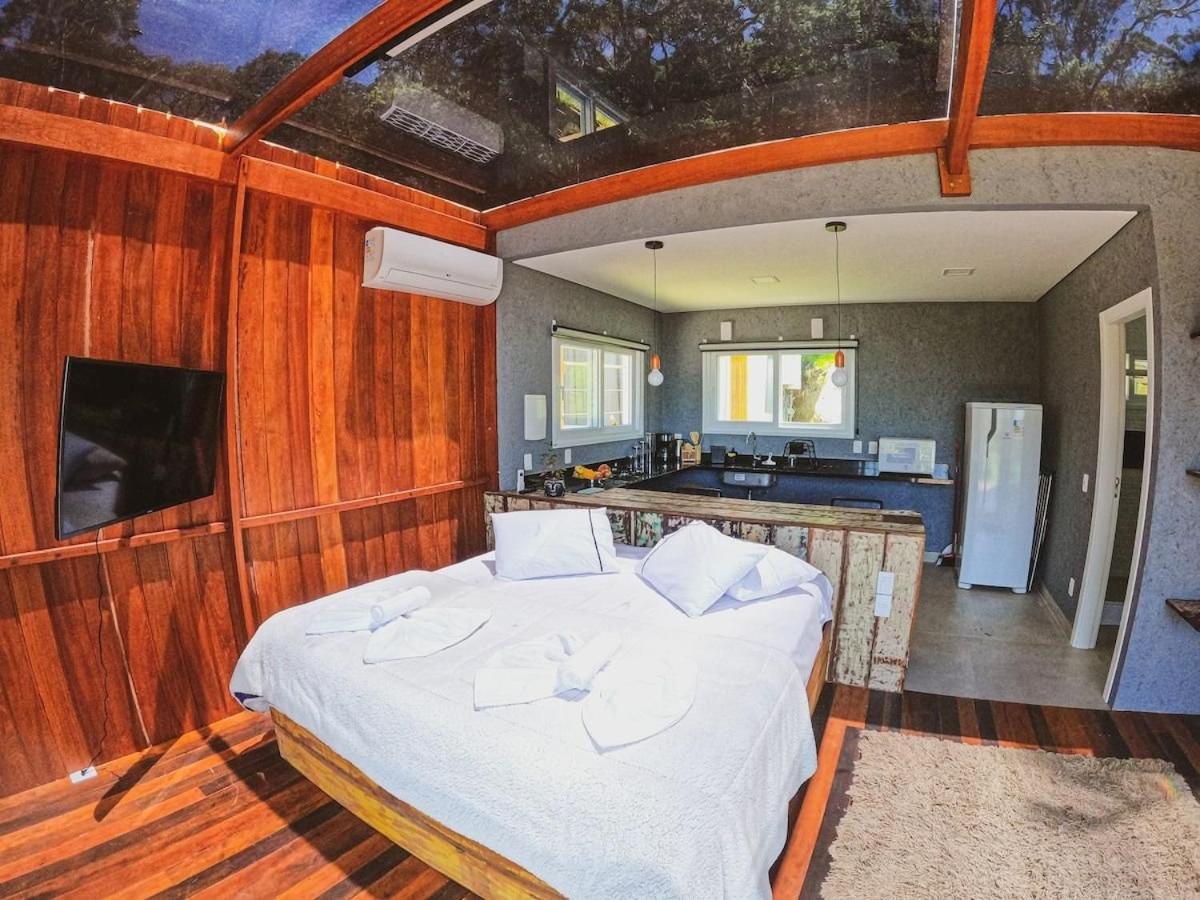 Вилла Casa De Vidro Alto Padrao - Hospedar Com Proposito Флорианополис Экстерьер фото