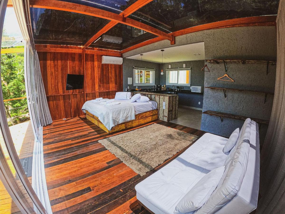 Вилла Casa De Vidro Alto Padrao - Hospedar Com Proposito Флорианополис Экстерьер фото