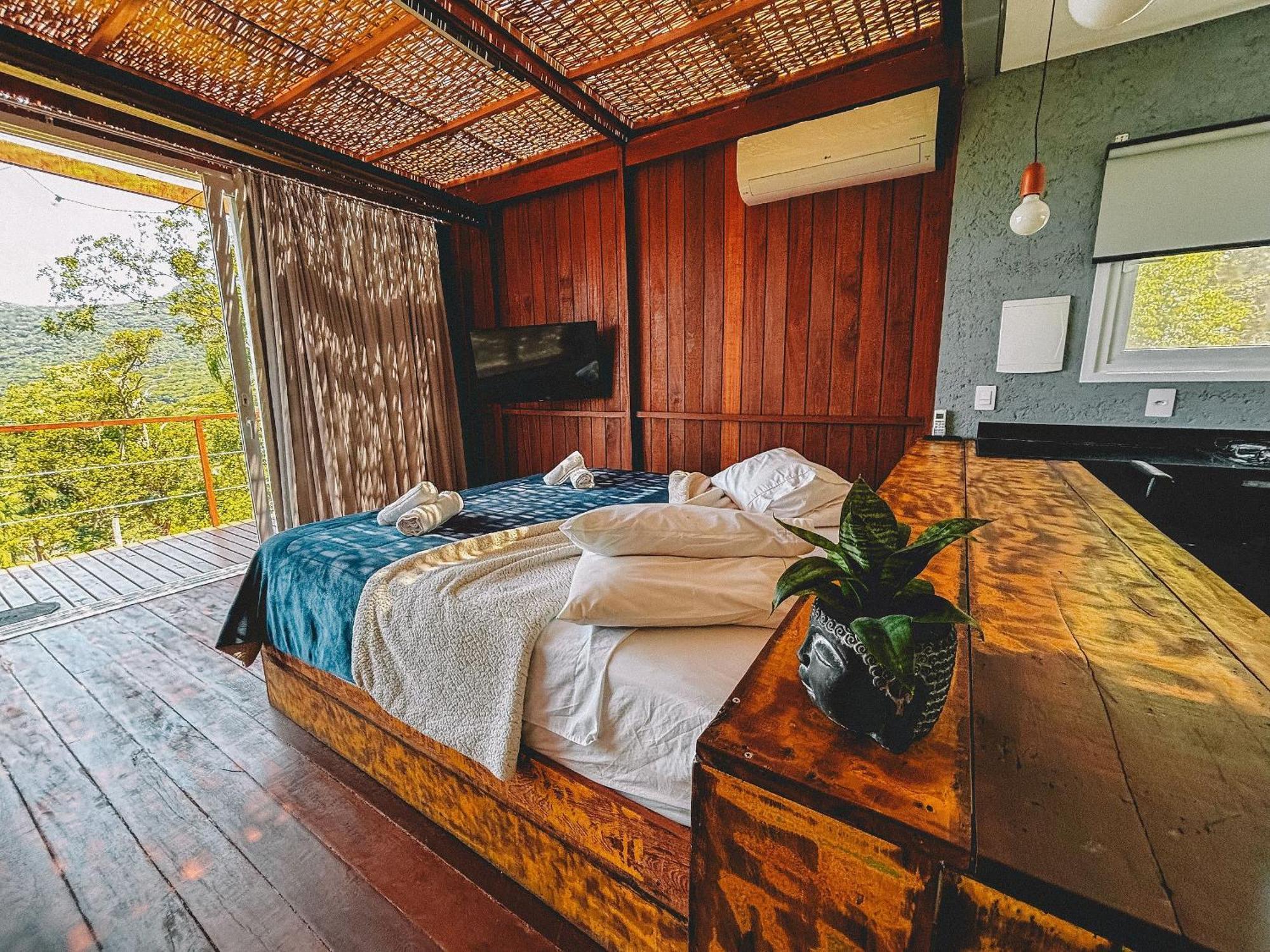 Вилла Casa De Vidro Alto Padrao - Hospedar Com Proposito Флорианополис Экстерьер фото